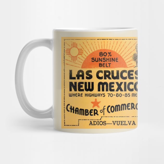 Las Cruces New Mexico Vintage Tourist Souvenir by darklordpug